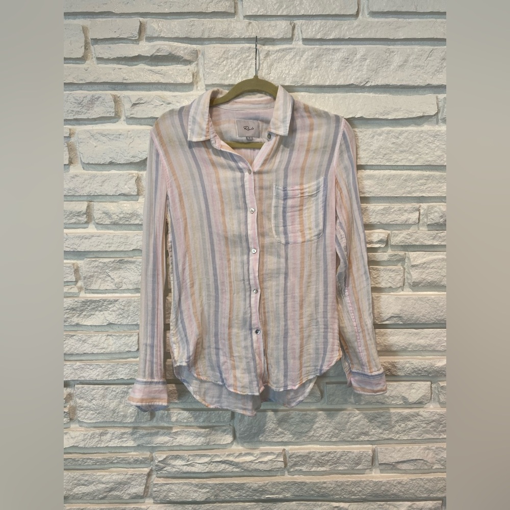 Rails Ellis Aurora Stripe Button Up, Size Small - image 1